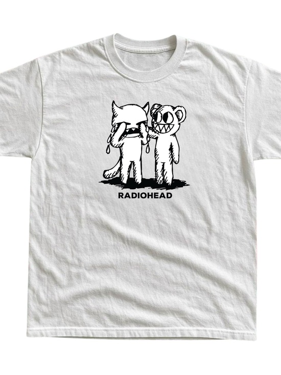 Gildan Other - Gildan White Dog Radiohead Graphic T-Shirt
